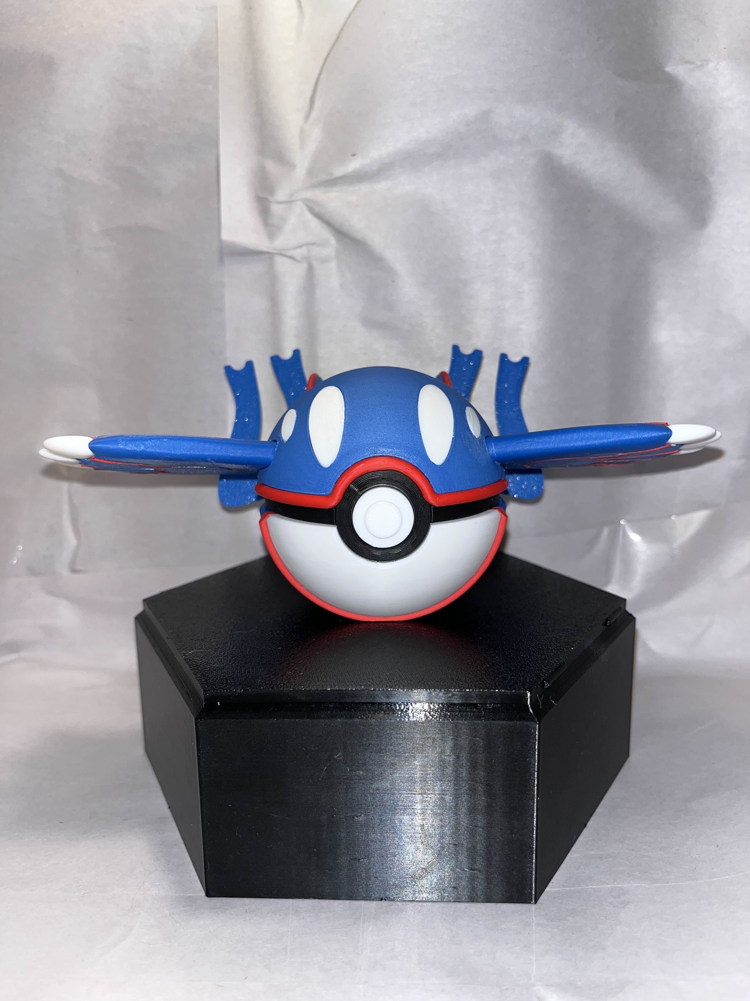 Kyogre Themed Pokeball